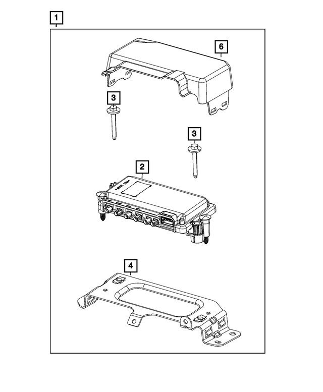 Genuine Mopar Forward Facing Camera 04672644AJ