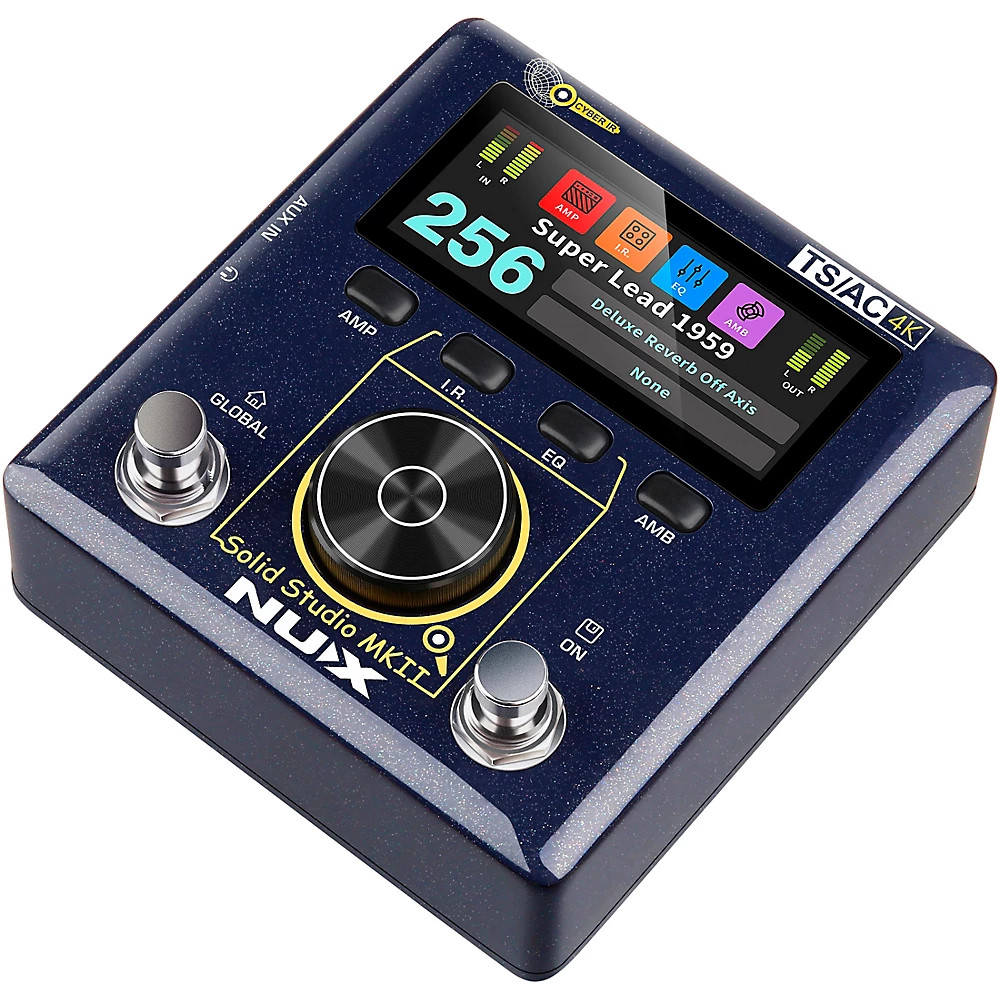 NUX Solid Studio MKII Preamp, Power Amp Simulator and IR Loader Pedal - Blue