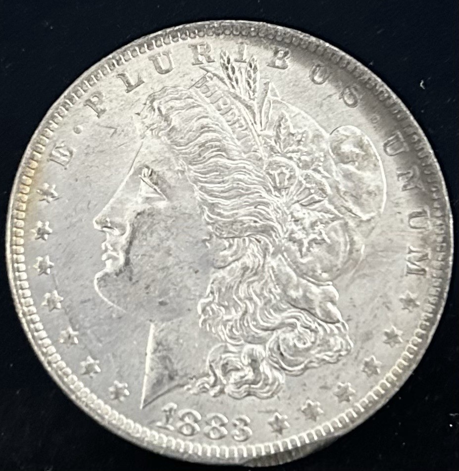1883-O MORGAN SILVER DOLLAR, BU, GORGEOUS Example