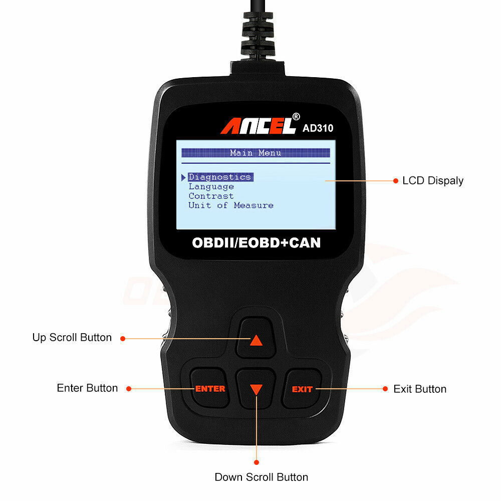 Ancel AD310 Engine Diagnostic Scan Tool Car Code Reader OBD2 Scanner Automotive