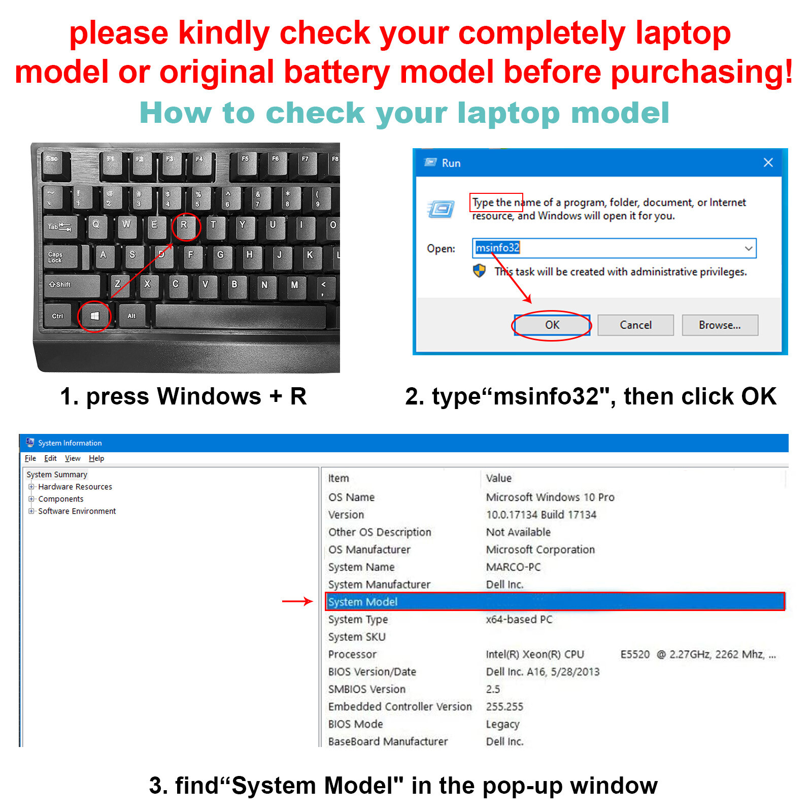 ✅LOT F3YGT Battery For Dell Latitude 12 13 14 E7280 E7480 7480 7490 7380 DM3WC✅