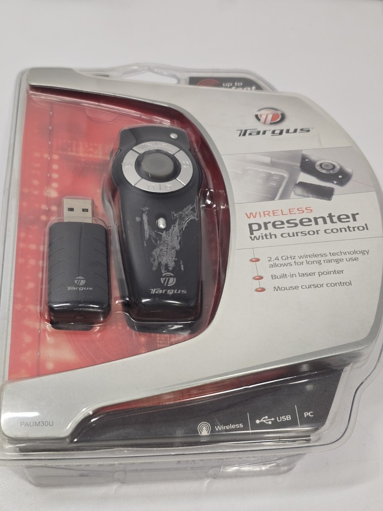 Targus Wireless Presenter With Laser Pointer & Cursor Control - Brand New