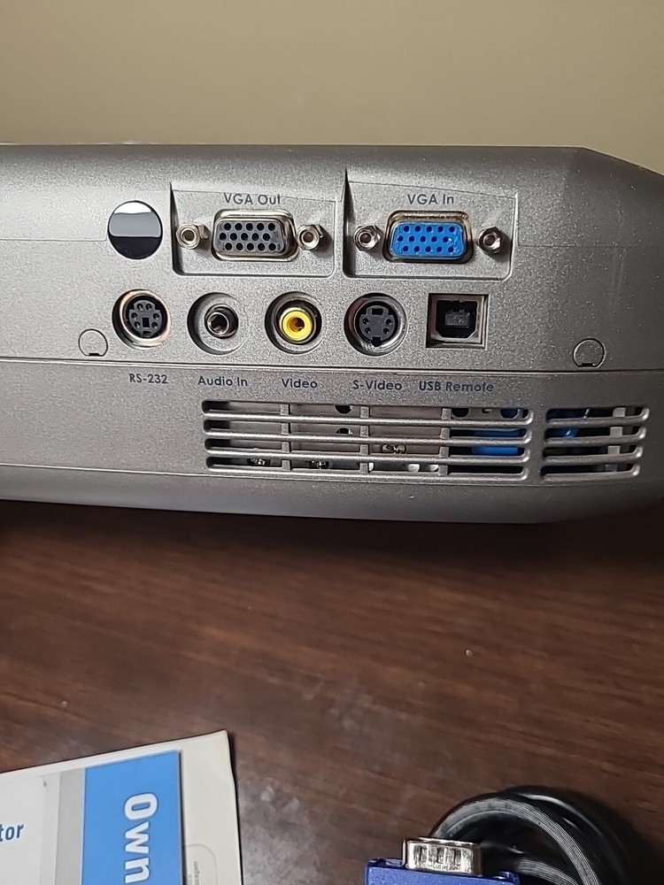 Dell 2300MP Projector, Manual, Cords - Tested Working