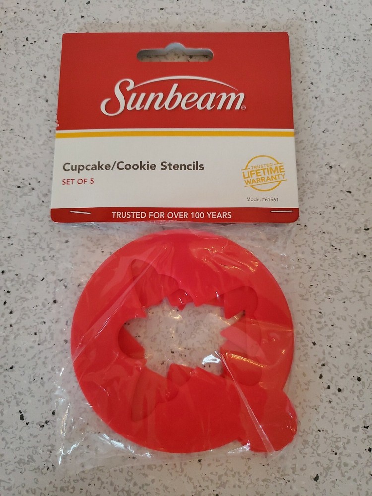Sunbeam Cupcake/Cookie Stencils Set Of 5