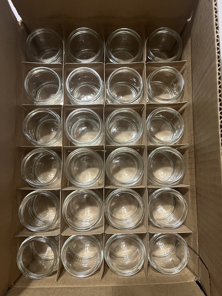 4 Oz Straight Sided Glass Jar - 24/pack
