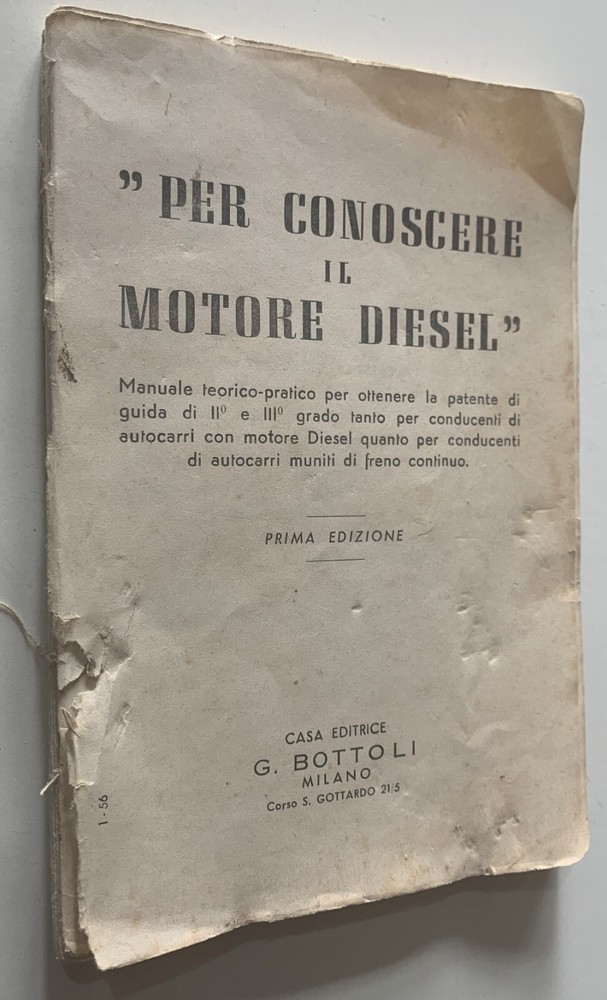 TO KNOW THE DIESEL ENGINE G. BOTTOLI FIRST EDITION