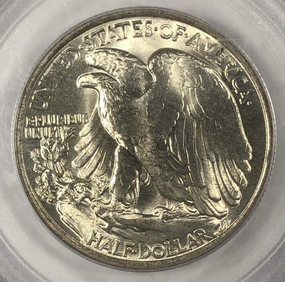 1934 Walking Liberty Half .50. PCGS MS 65. Sharpe Strike.
