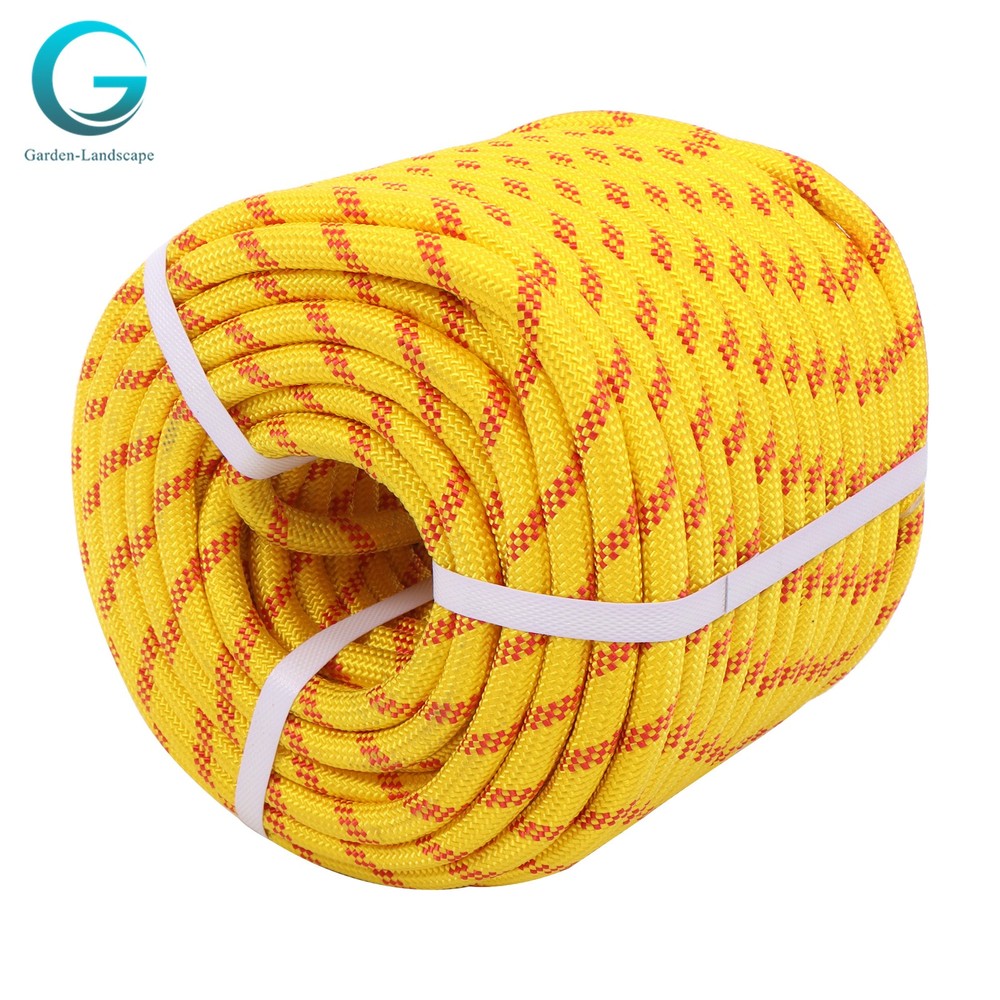 Sturdy Premium Polyester Braided Camping Rope 1/2" × 150' 48 Strand