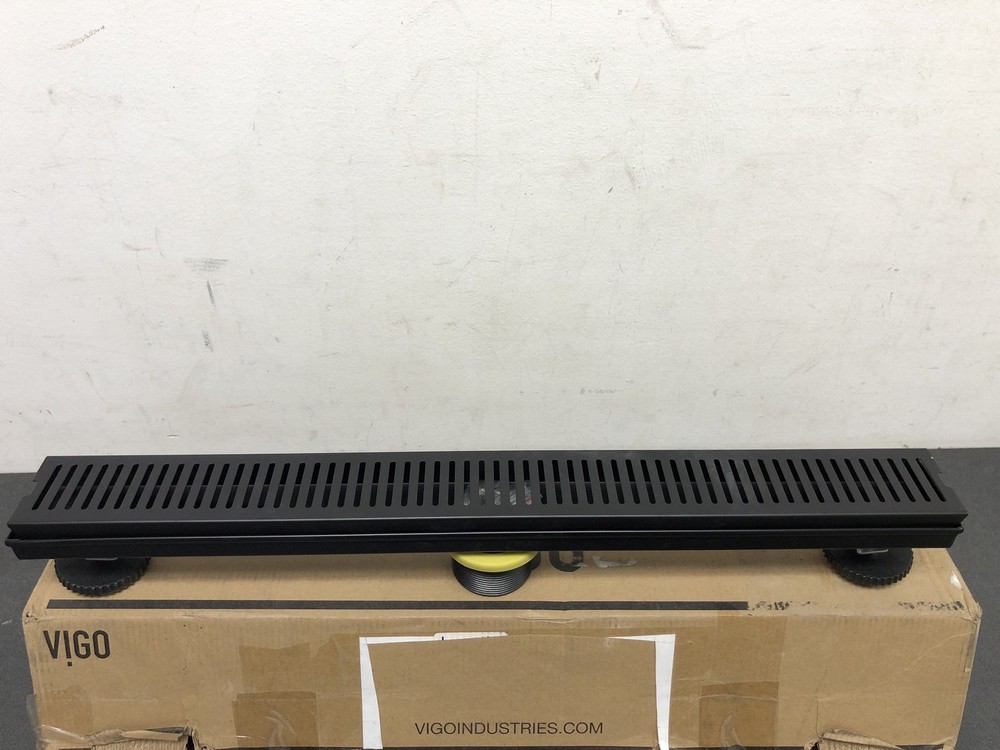 Vigo VG07002MB 24" Linear Shower Drain - Matte Black