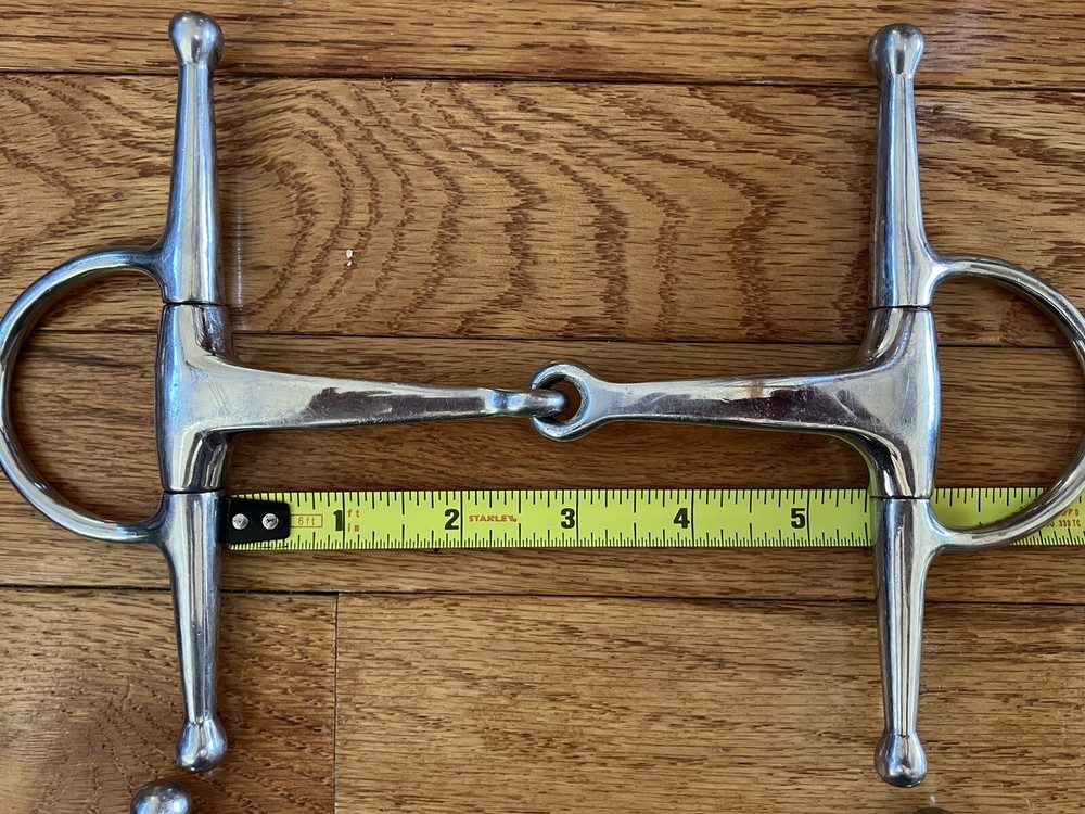 Stainless full cheek snaffle bit 5.5” Horse Size