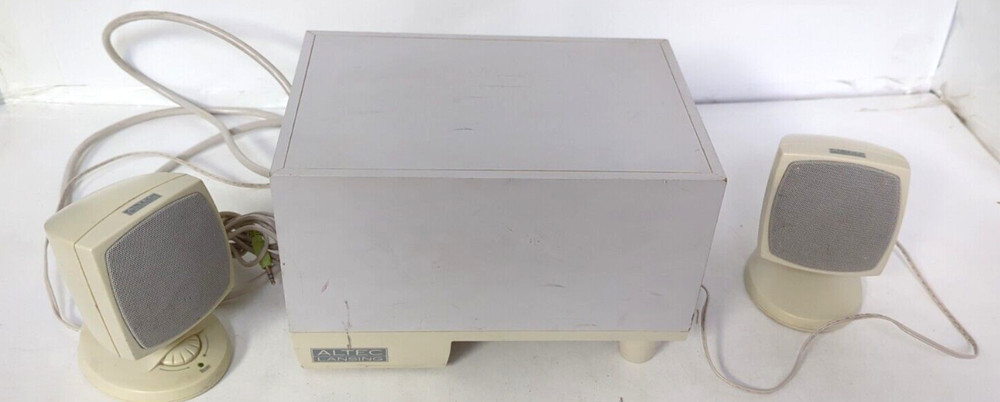 ALTEC LANSING COMPUTER SPEAKER SYSTEM POWERED SUBWOOF ACS33 TESTED WORKING