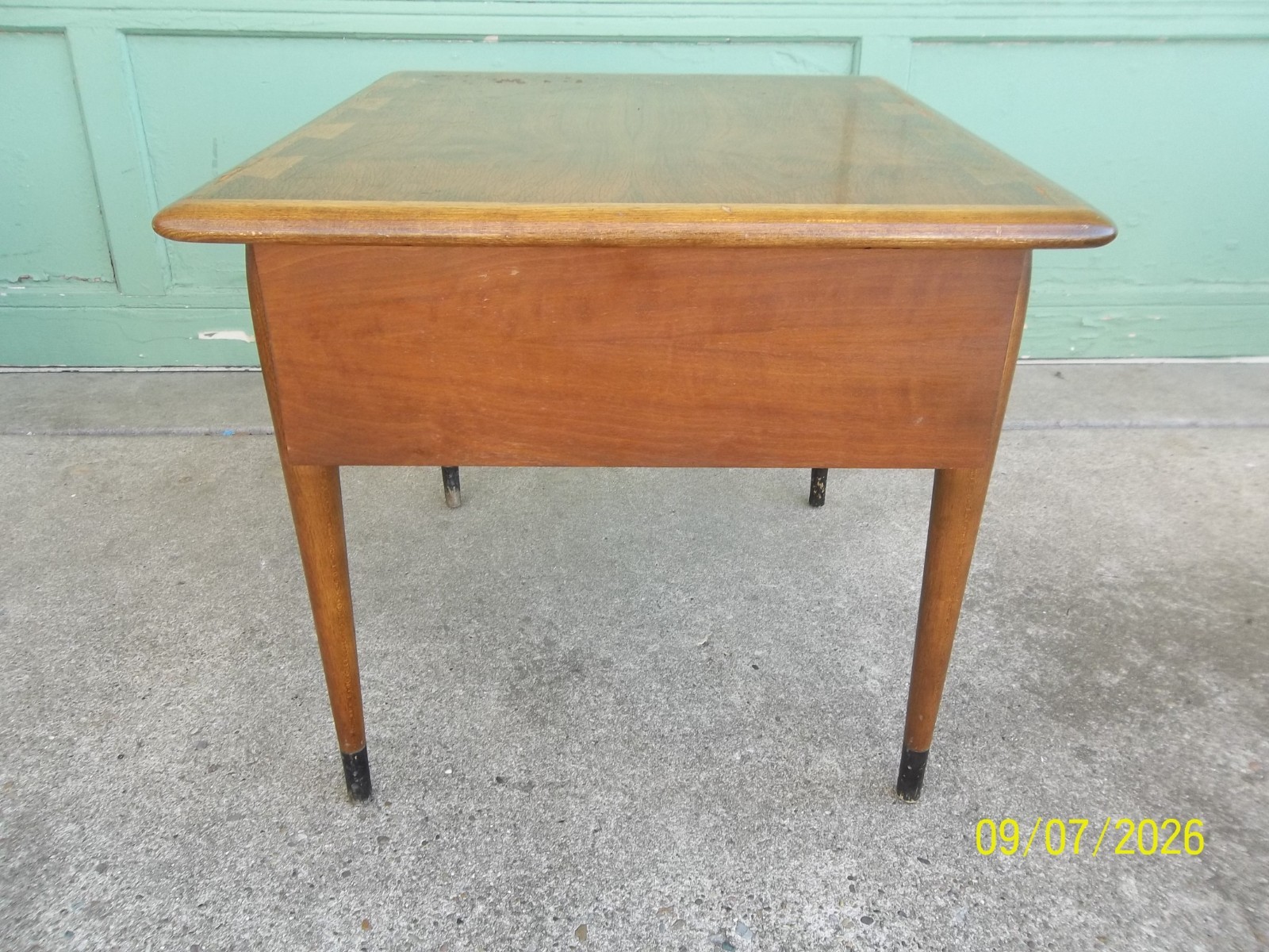 Vintage Lane Acclaim Andre Bus Mid Century MCM End Table with Drawer