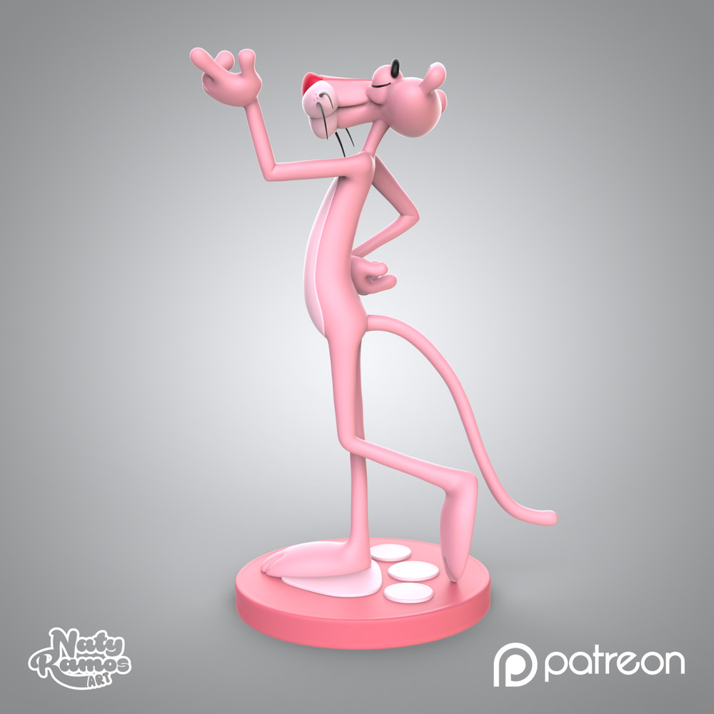 UNPAINTED Pink Panther 3D Printed Model Kit NR