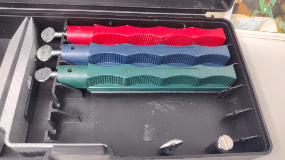 Lansky 3 Stone Controlled-Angle Knife Sharpening System Case Instructions NIB