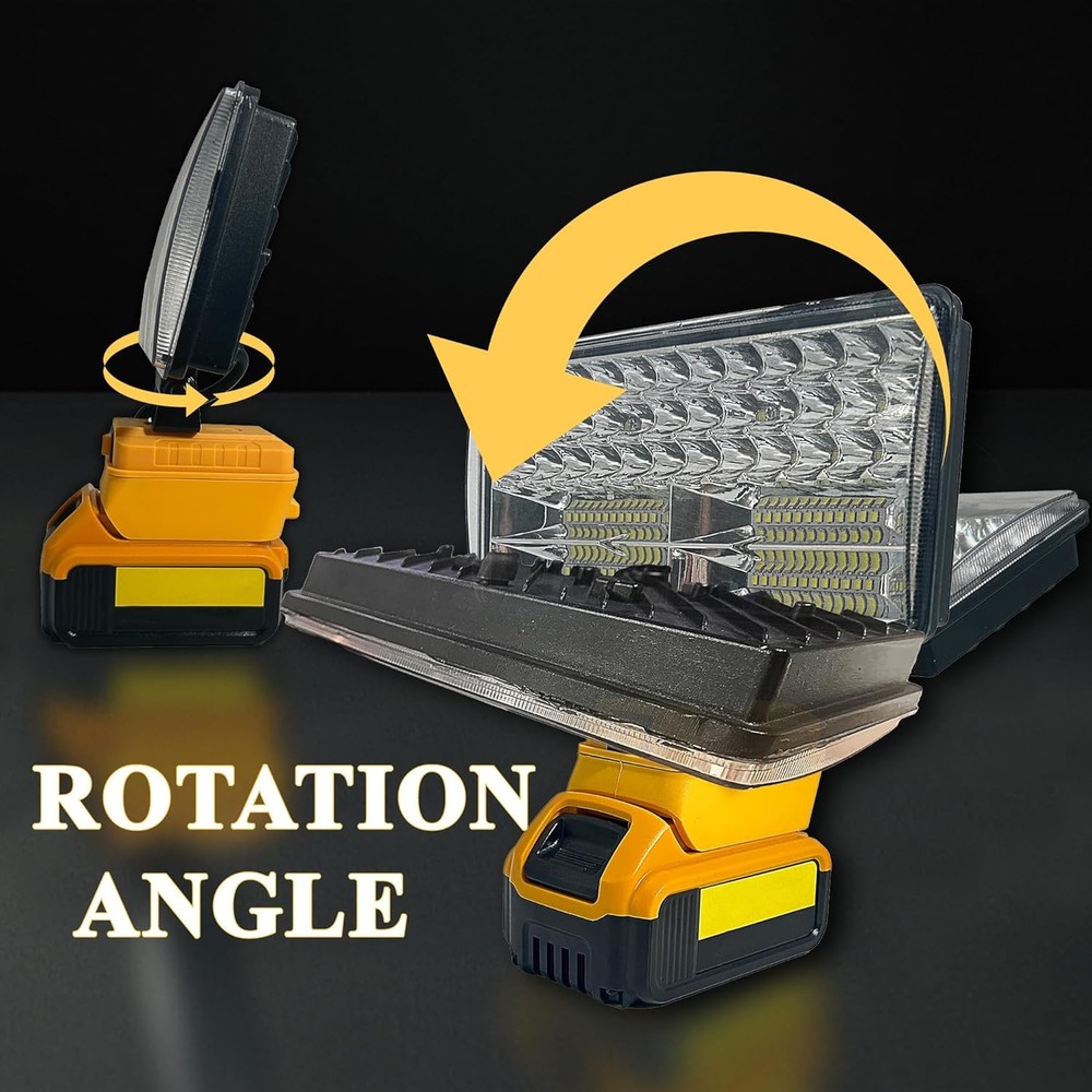 90W LED Work Lights for Dewalt Battery Flood Lights Torch for Workshop Camping¡
