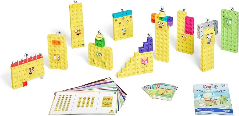 Numberblocks MathLink Cubes Activity Set 31-40 - Early Math Skills & Counting To
