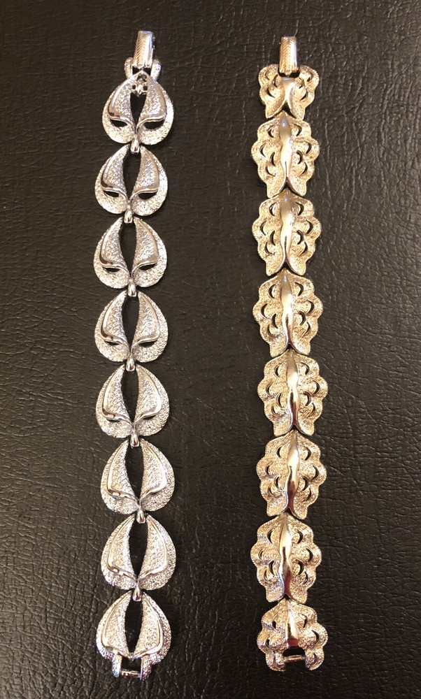 Two CORO Signed Vintage Link Bracelets