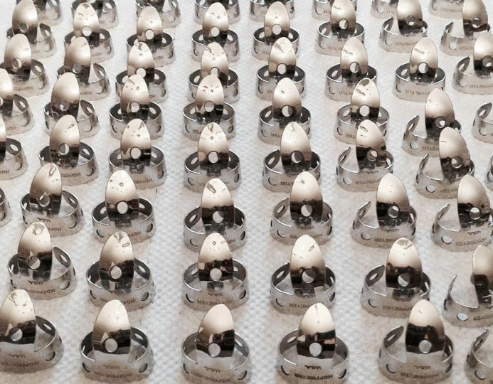 Hoffmeyer Picks National style nickel-silver finger picks - Pre-War Spoon