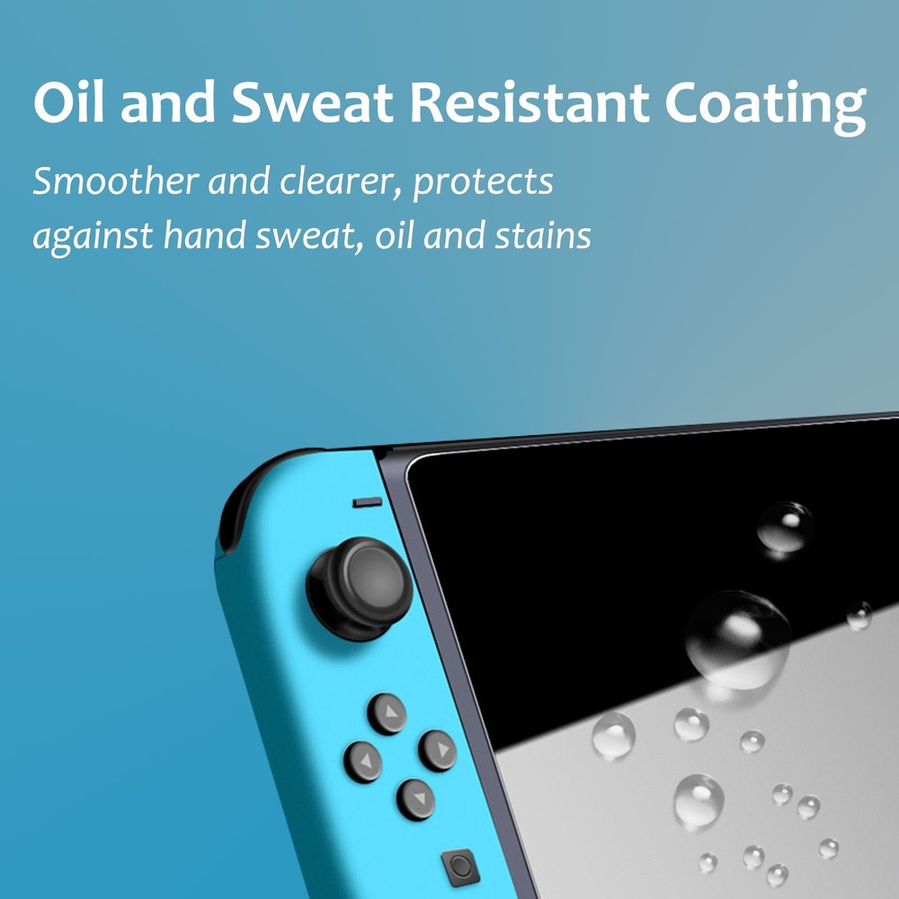 JOYHPAMTA Nintendo Switch Tempered Glass Screen Protector for Oled (3 Pack)