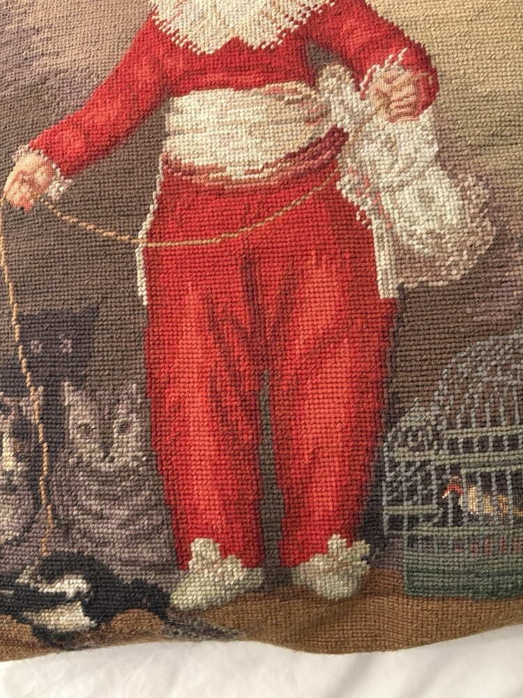 Vintage Bucilla Needlepoint Cushion