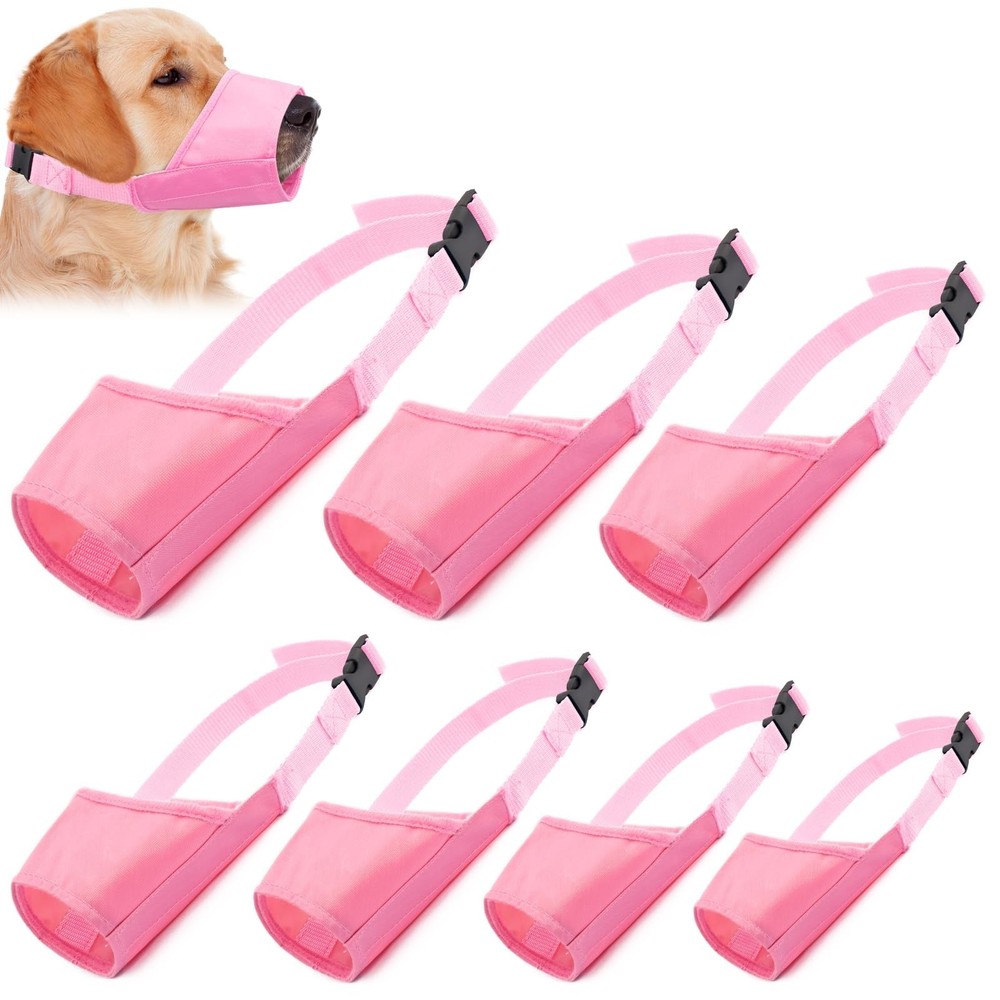 Coppthinktu Dog Muzzle Suit - 7PCS Adjustable Muzzles for Small, Medium & Lar...