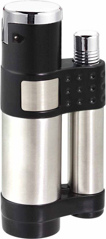 Vector Stratos Single Jet Torch Cigar Lighter - Black Matte - New