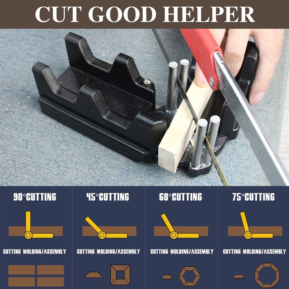 moonoom 2-in-1 Mitre Measuring Cutting Tool, Miter Saw Protractor Tool,...