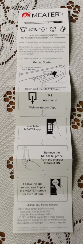 MEATER Plus Smart Meat Thermometer with Bluetooth Wireless Long Range