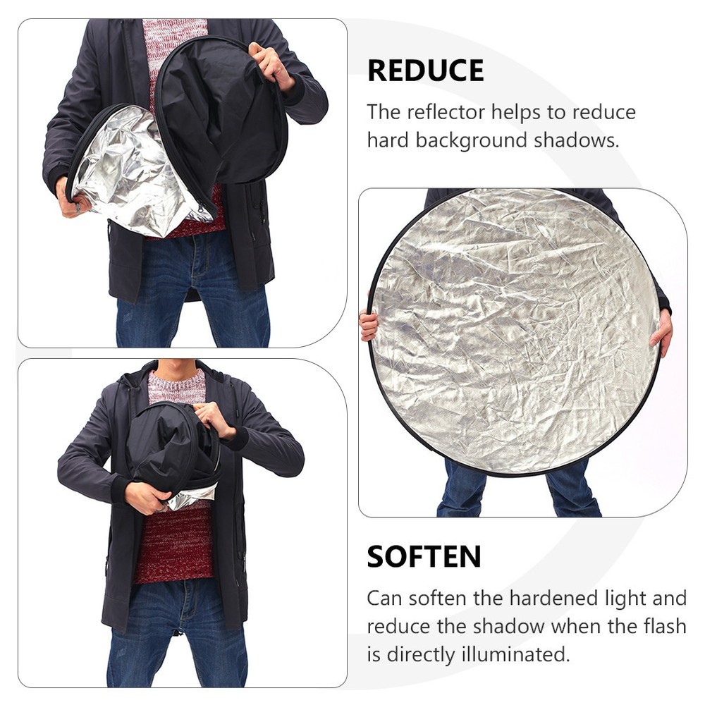 Reflector Light Modifier for Flash Photography Portable Reflective Panel