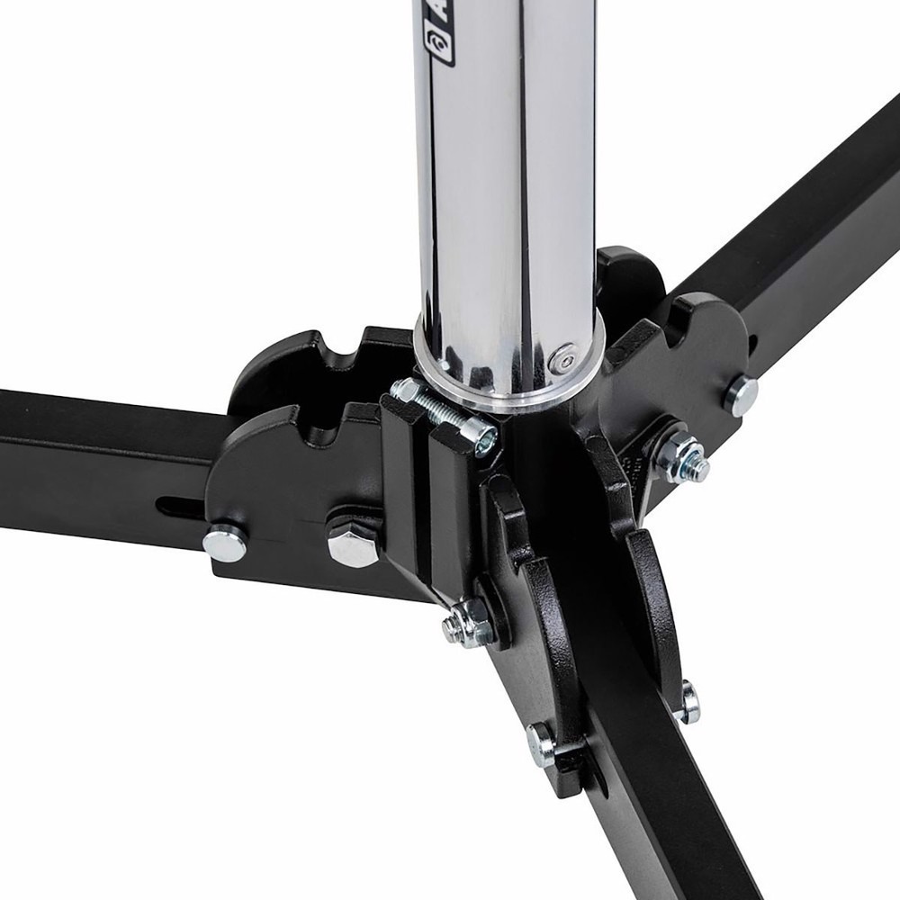 Avenger 11.15' Roller Stand 34 Folding Base, 5 Sections, 4 Risers, Chrome