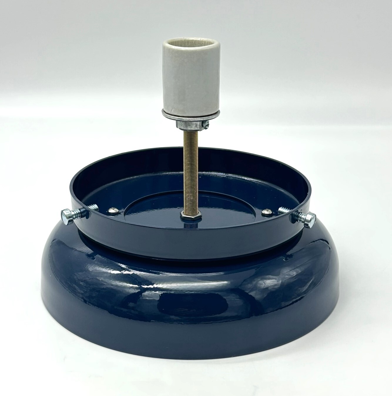 GAS PUMP GLOBE LAMP BASE - 6" BASE W MATCHING COLOR HOLDER - FREE SHIPPING!
