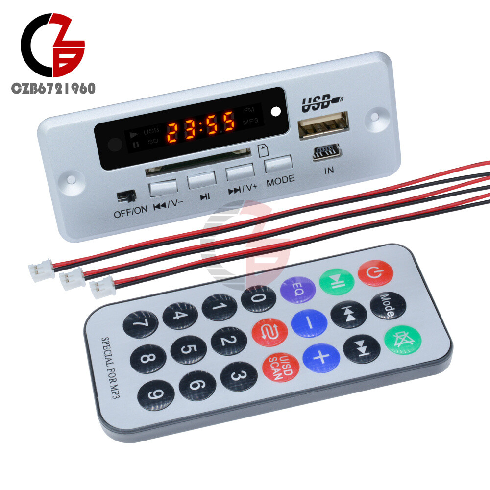 Digital 5V LCD MP3 Wireless Decoder Board USB TF SD Audio Module FM Radio Kit