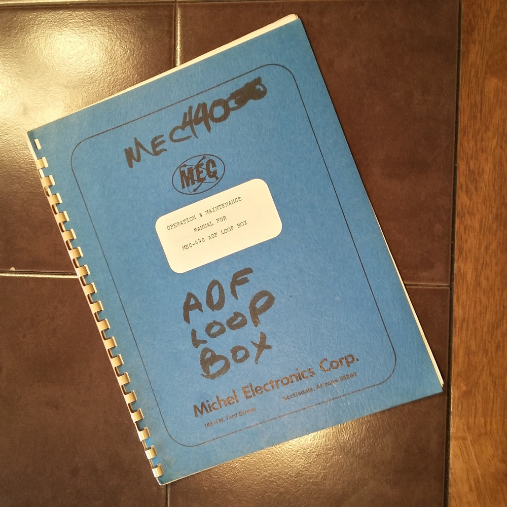 MEC Michel TKM Model 440 ADF Loop Box Operation & Service Manual