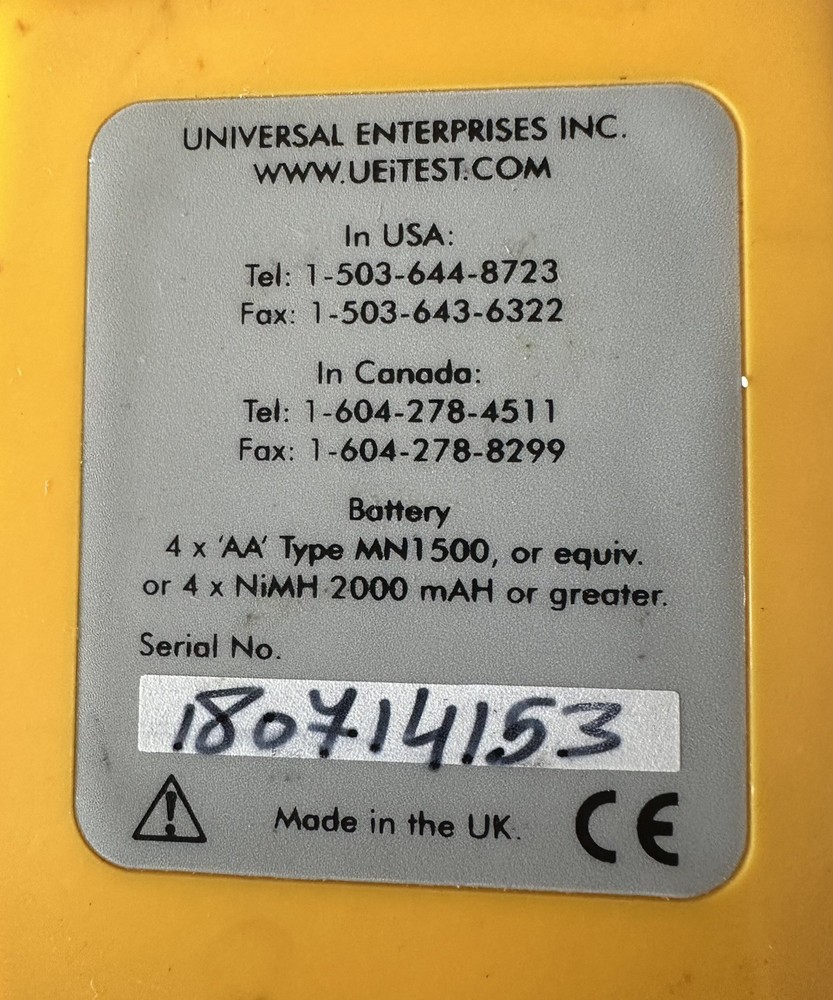 UEI C75 Combustion Analyzer Kit