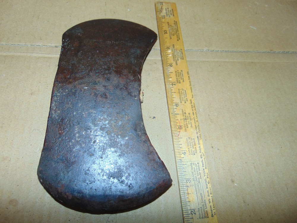Very Old Double Edged Axe Head "Knot Klipper"