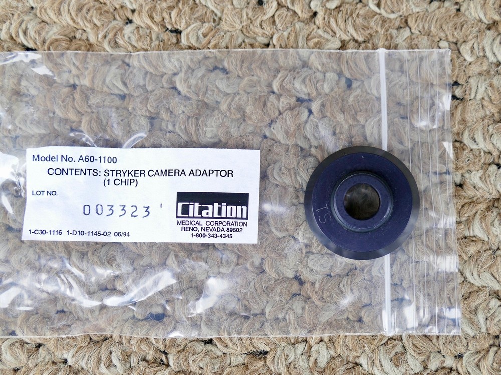 C-mount camera coupler - Citation Delta Scope, 3 adapters V-mount Stryker Baxter