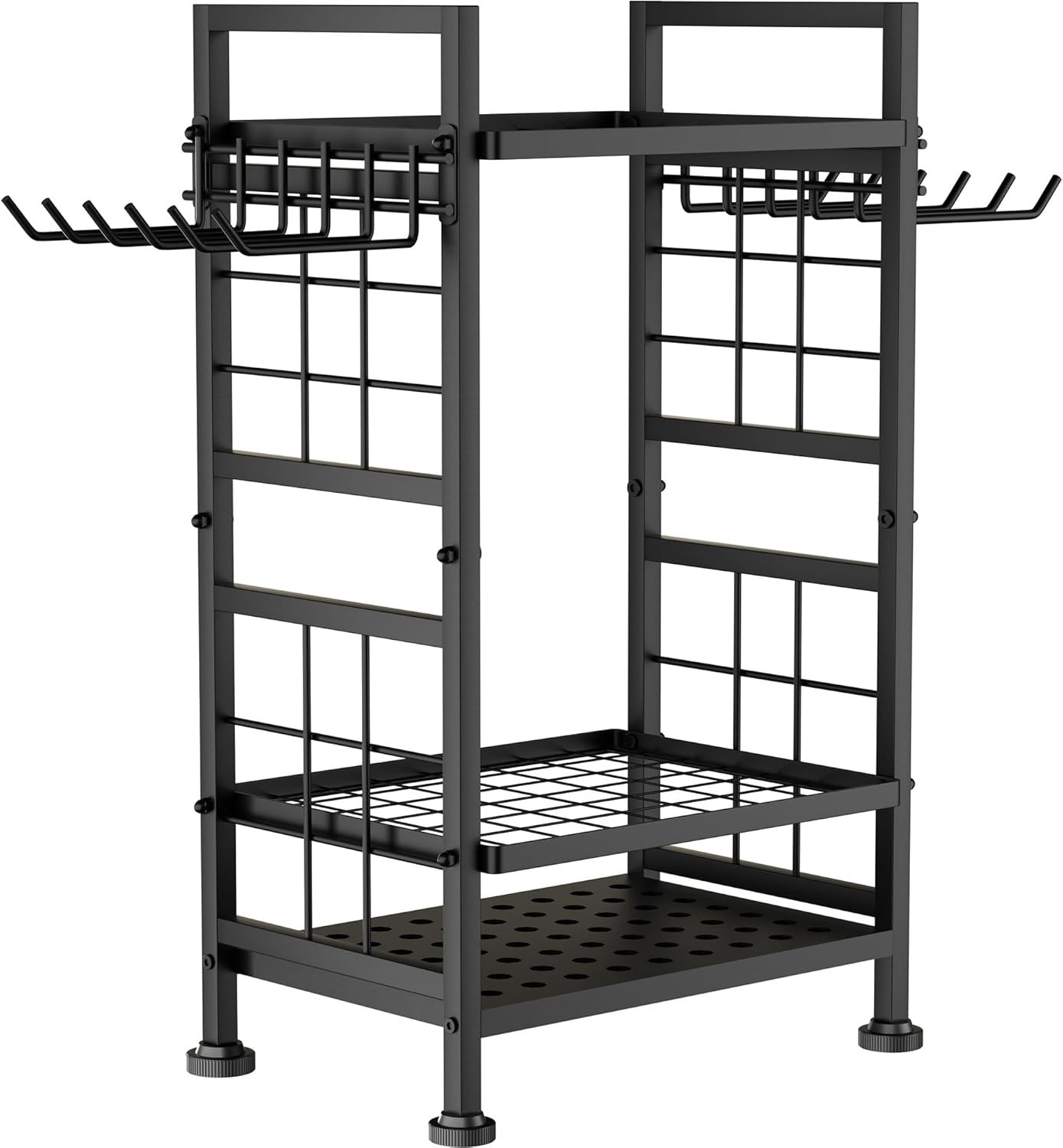 Garden Tool Organizer Yard Storage Rack Garage Heavy Duty 17 x 12.8 x 30.3 Inch