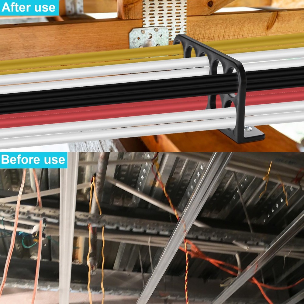 20Pack Cable Chase-Wire Bracket,Cable Support Wire Bracket Holder for NMB Ele...