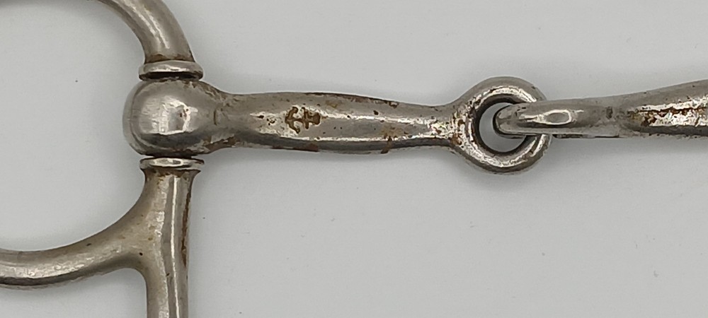 Vintage North and Judd half-cheek snaffle bit