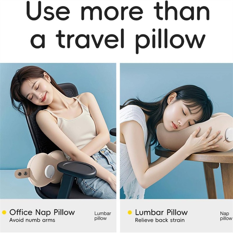 Adjustable Neck Rest Cloud Shaped Neck Support Road Trip 360-Degree Support