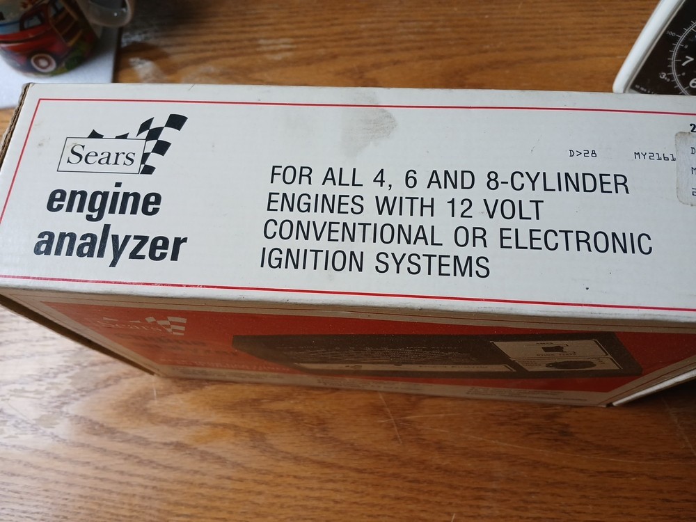 Vintage Sears Engine Analyzer 12 Volt Model 28 2161 Original Box