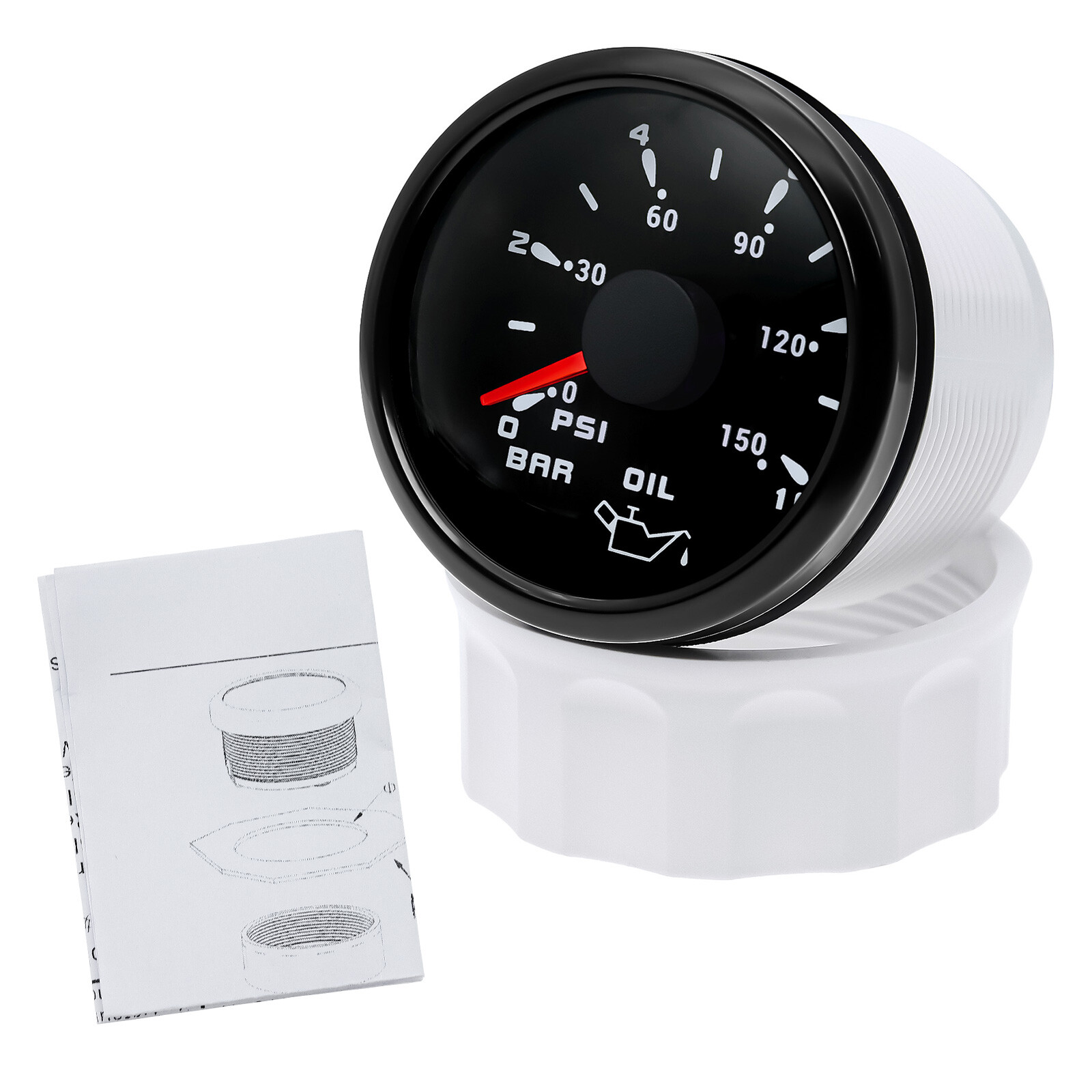 7 Gauge Set 85mm Boat GPS Speedometer 120km/h/80MPH Tachometer 8000RPM Gauge US
