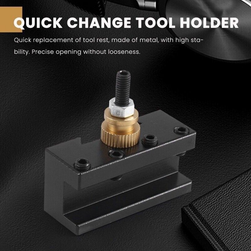 10 PCS Lathe Change Tool Post & Holders Multifid Tool Tooling Package