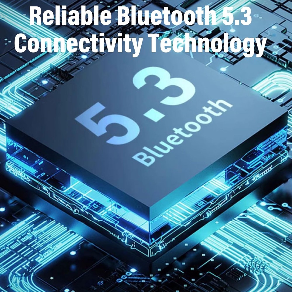 Bluetooth 5.3 FM Transmitter for Car, Car Adapter with Cable-Black