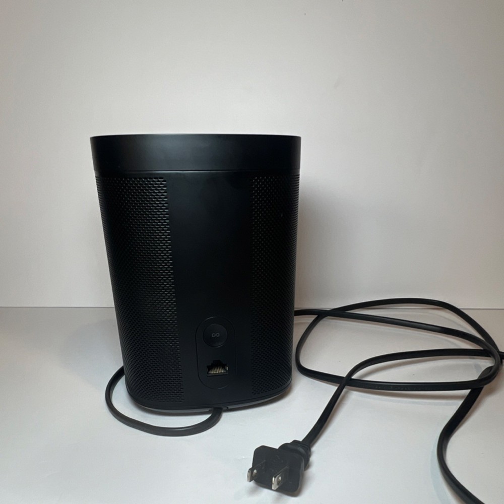 Sonos One Smart Speaker Alexa Compatible Black Touch Control Ethernet