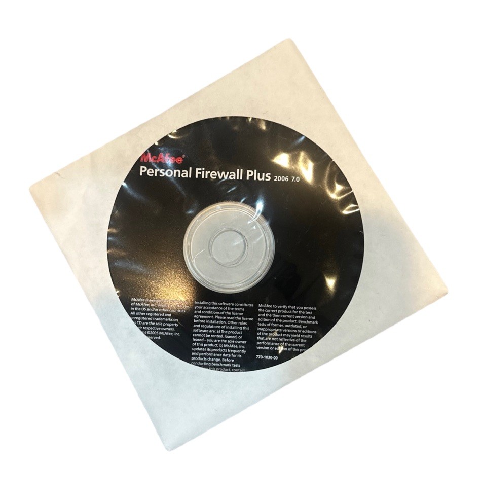 McAfee Personal Firewall Plus 2006 7.0 Disk New Sealed
