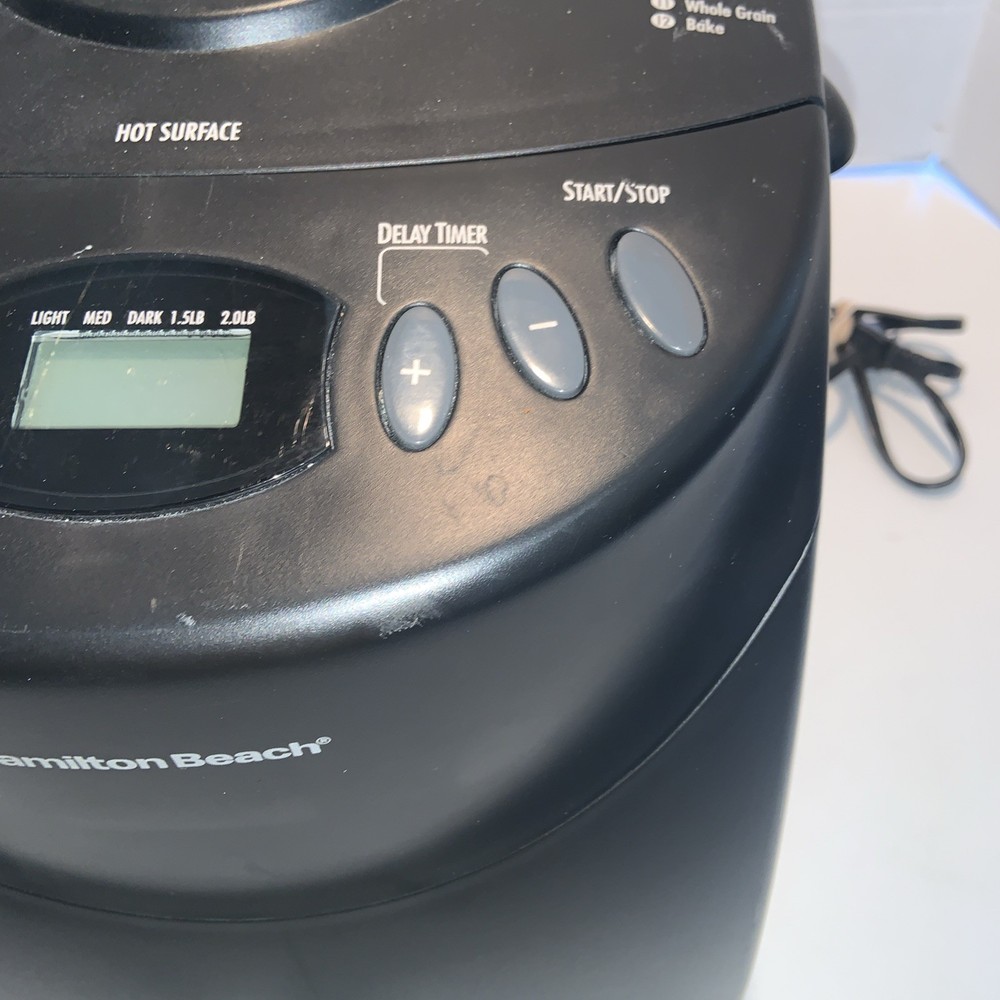 Hamilton Beach Black Digital Programmable 12 Settings Bread Maker Machine 29882