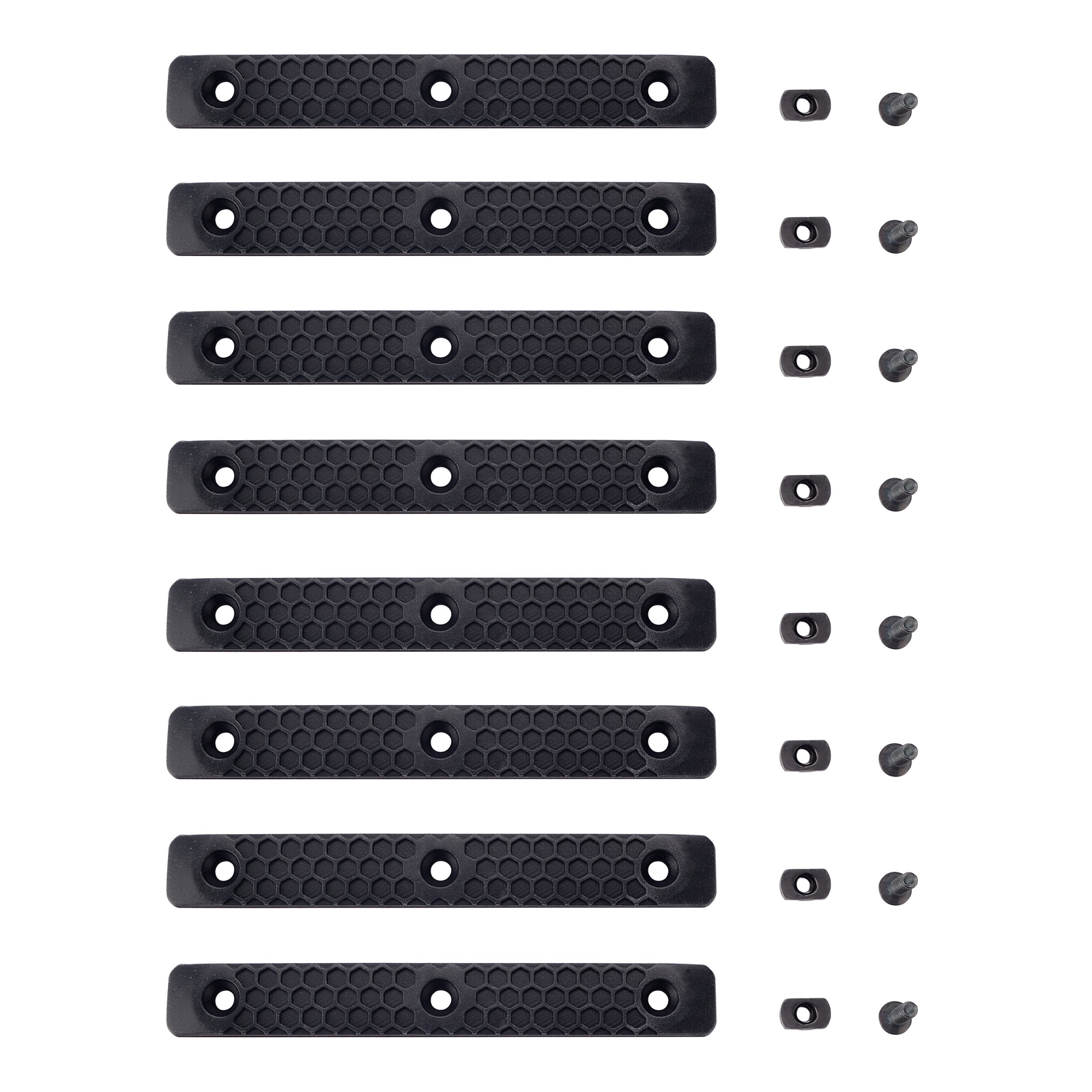 MLOK Rail Hand Protection,M-lok Rail Cover Panel for M-lok System 8 Packs