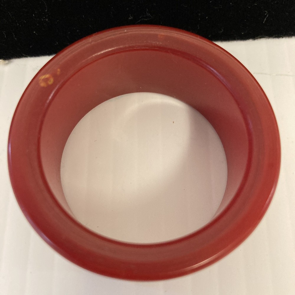 MCM Bakelite / Catalin Cherry Red Napkin Ring .50' Width F6-90