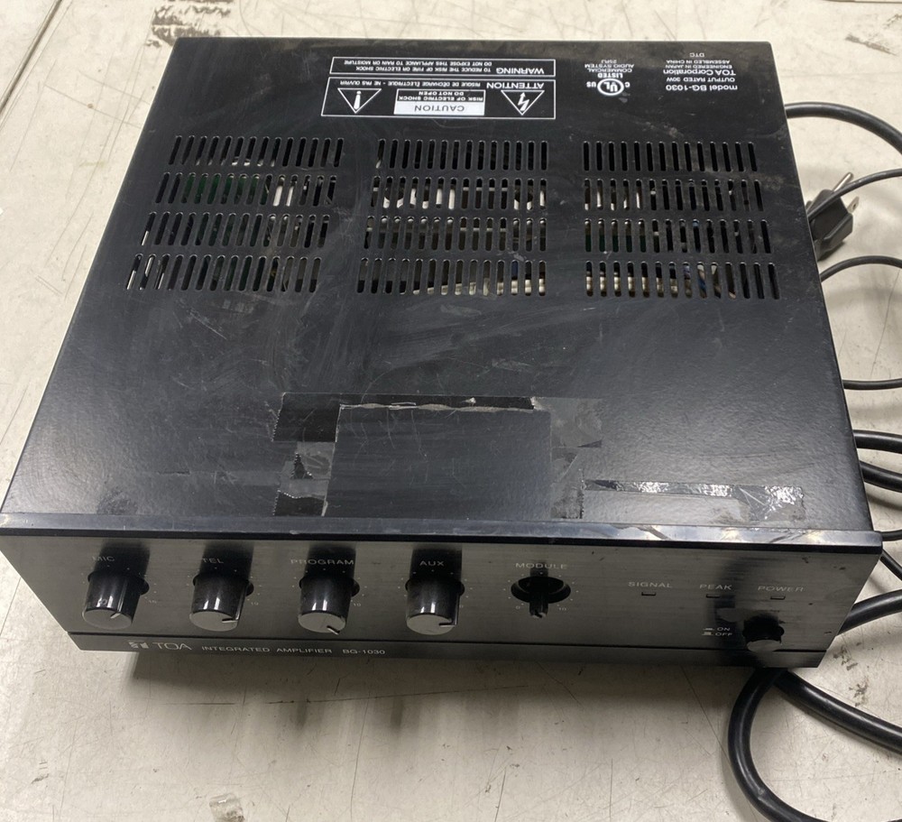 Toa BG-1030 Integrated Amplifier